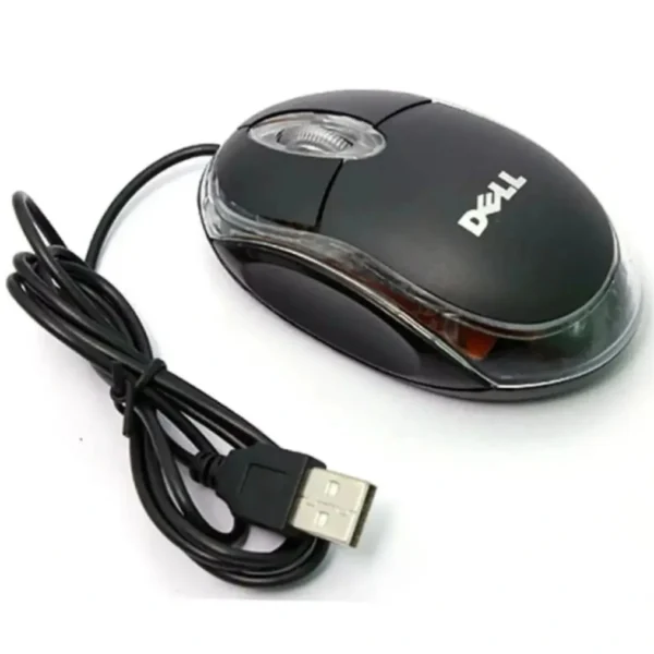 Dell USB Wired Mouse – Smooth & Reliable Optical Tracking for Laptops and Desktop PCs