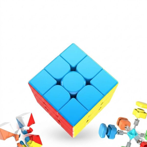 3x3 speed Rubik's Cube puzzle with colorful smooth-turning design