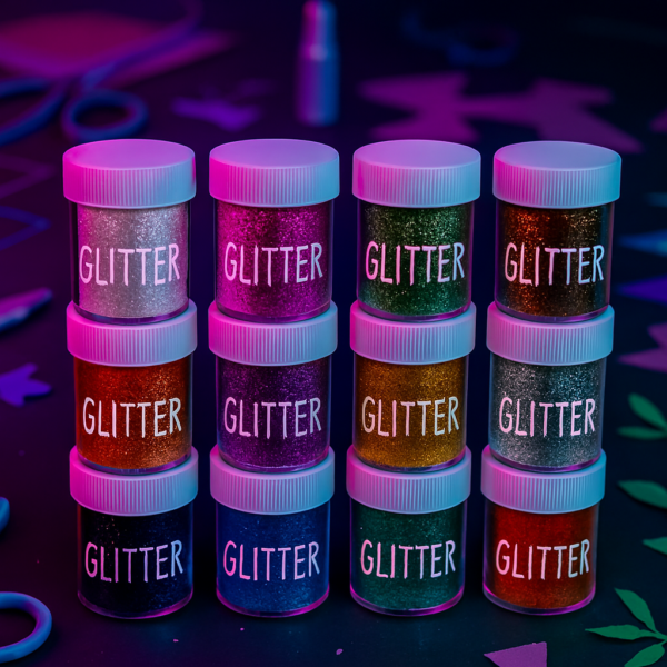 Glitter Powder Bottle Set (12 Colors)