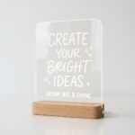 LED glowing acrylic message board