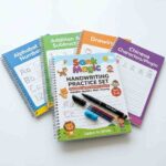 Reusable handwriting practice set front view