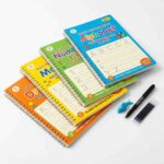 4-piece handwriting practice copybook set