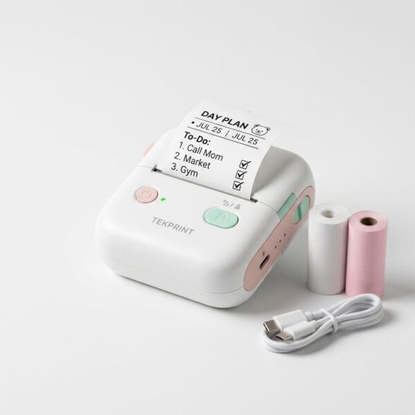 Portable thermal Bluetooth printer front view