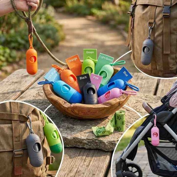 Diaper dispenser on stroller