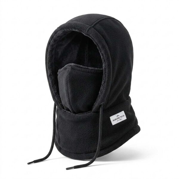 Black winter balaclava full face mask